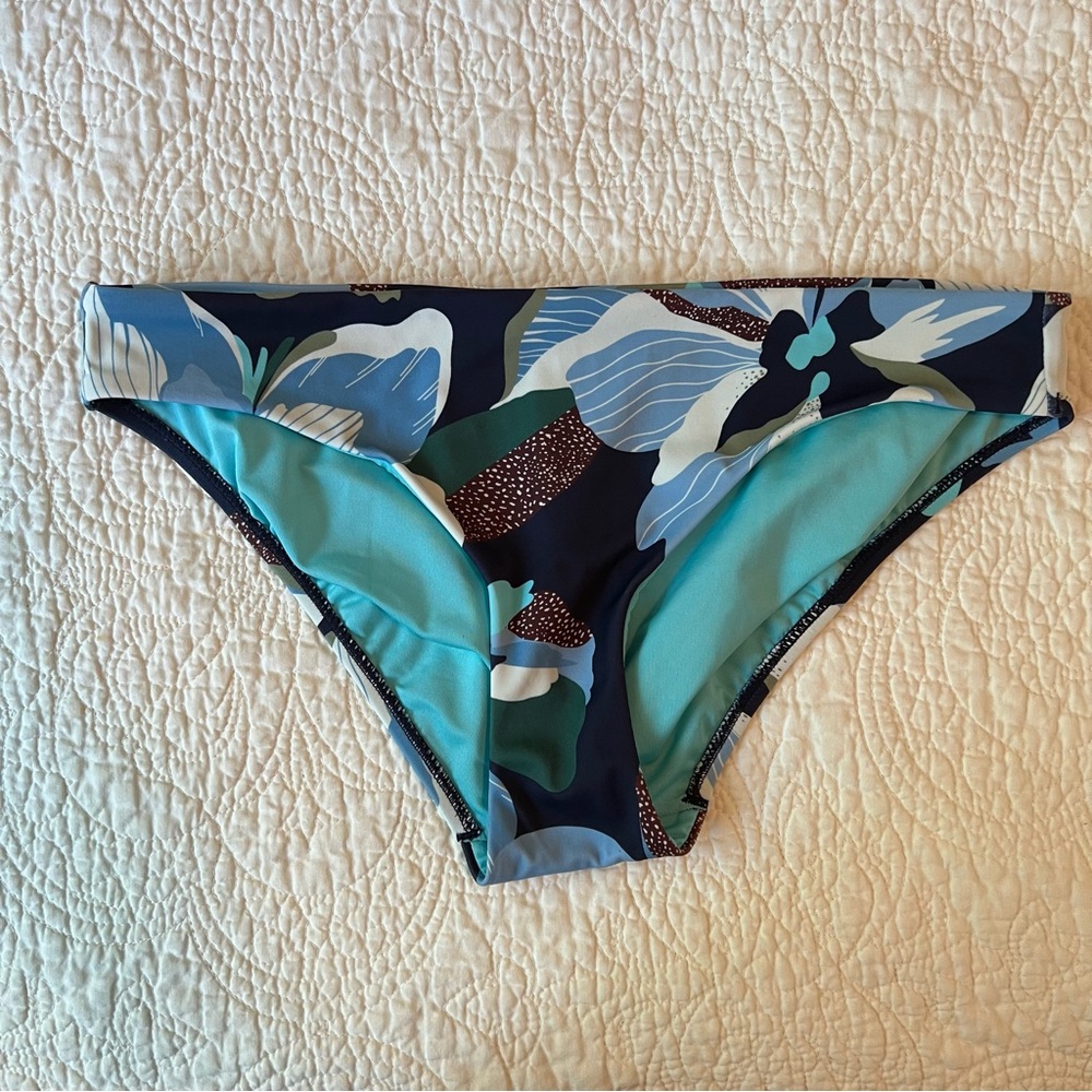 Athleta floral bikini bottoms